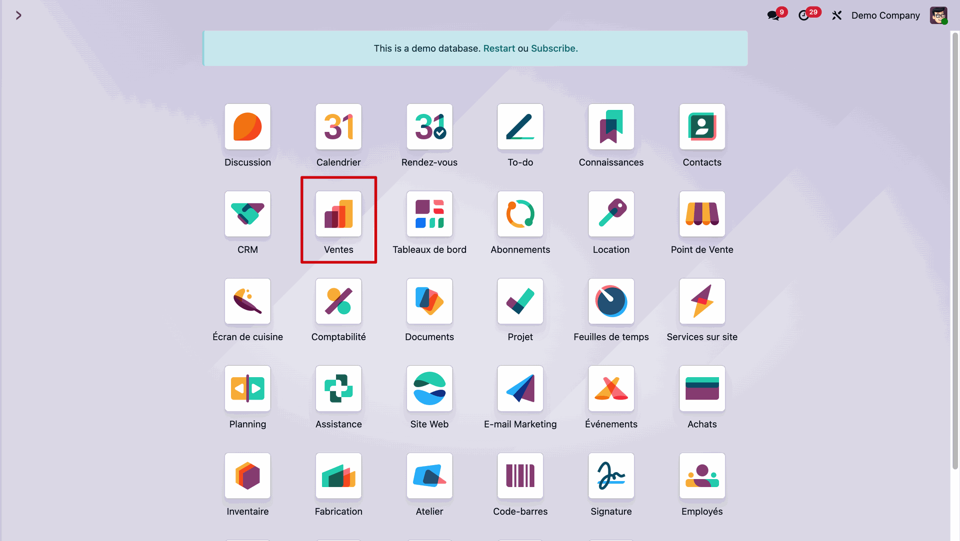 Tuto Odoo 19 devis